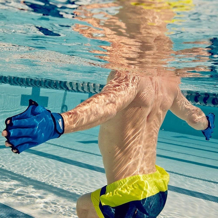 Speedo Aqua Fit Schwimm-Trainingshandschuhe L königsblau, L königsblau