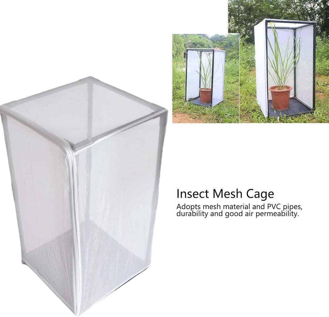 Insektennetzkäfig, 42 X 42 X 77 cm, Gewächshauszubehör, PVC, Schmetterlinge, Zuchtkäfige, Lebensräum