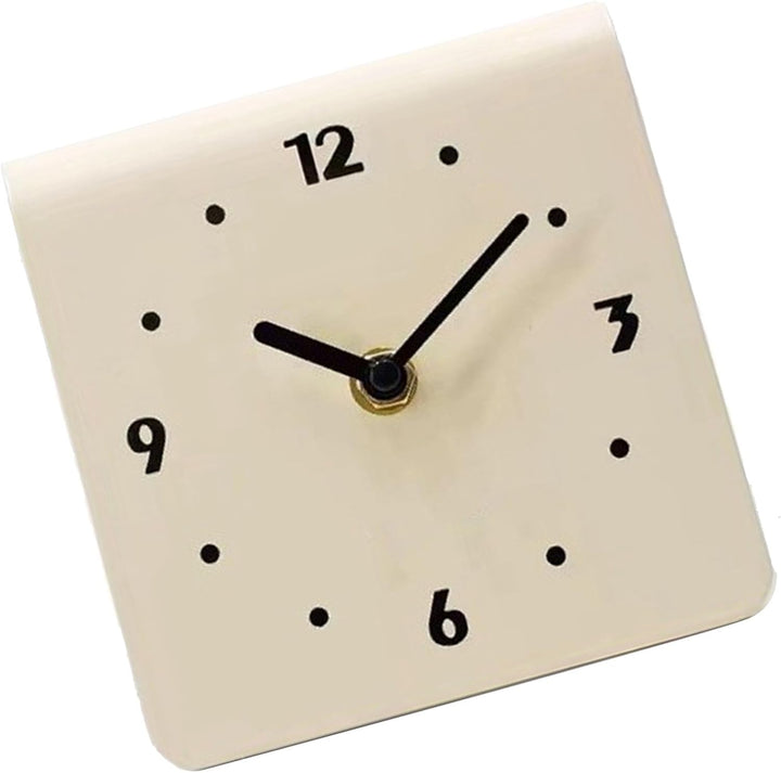 SIXRUN Tischuhr, Desktop-Uhr, Schlicht, Modern, Leises Uhrwerk, Metall-Schreibtischuhr, Ornament für