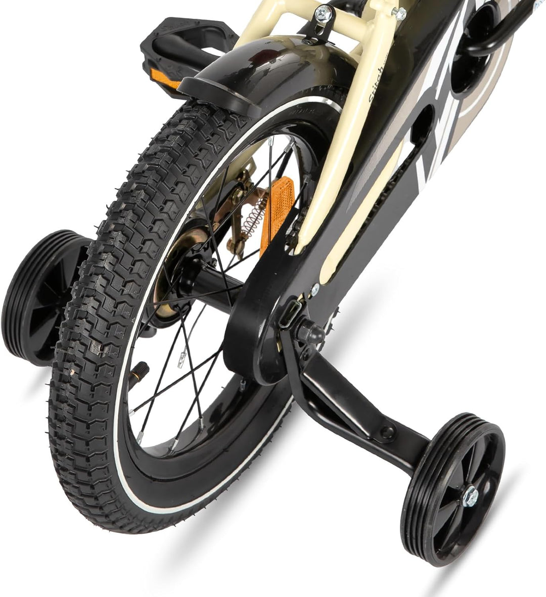 STITCH 14/16 Zoll Kinderfahrrad für 3-5 Jahre Mädchen &amp; Jungen, 14 Zoll Kinderfahrrad mit Stabilisat