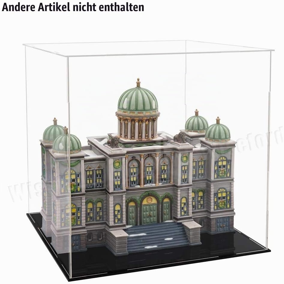Vitrine Schaukasten Acryl Klar Würfel 30x30x30 cm für Fussball Basketball Boutique Memorabilien Mode