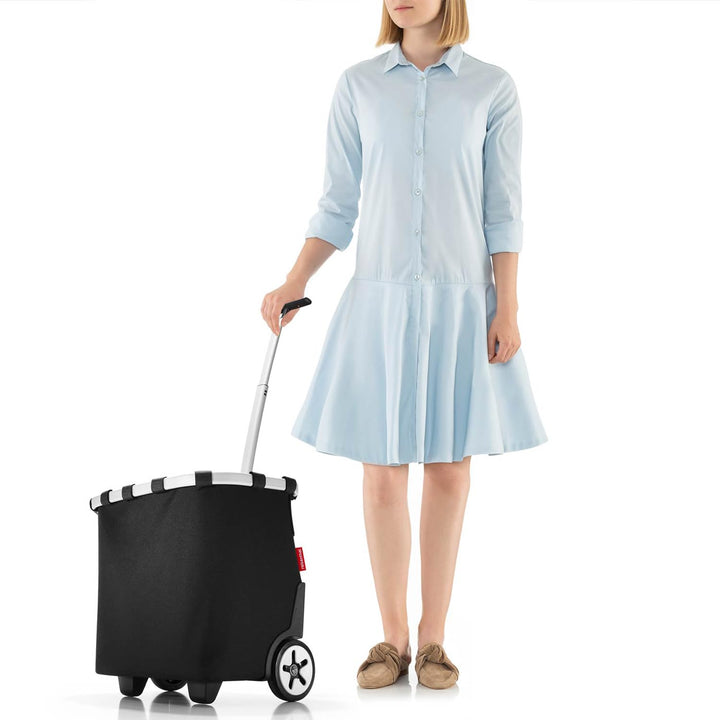 reisenthel carrycruiser OE7003 schwarz - Einkaufstrolley mit 40l Volumen - Mit Clip-Halterung zum Be