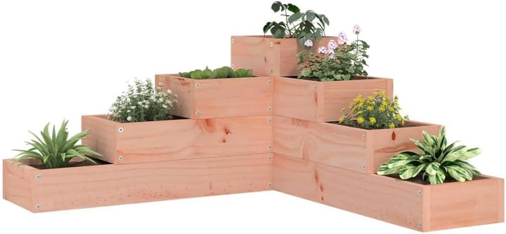 vidaXL Pflanzentreppe 4 Stufen 80,5x79x36 cm Massivholz Douglasie