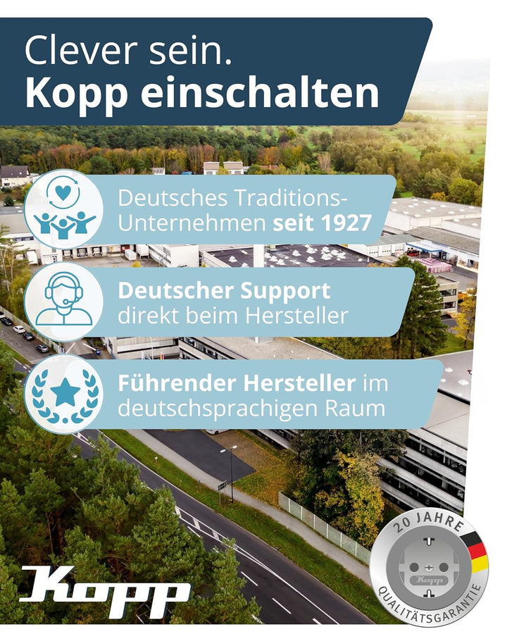 Kopp MILANO Universalschalter aus Buchen-Echtholz - Lichtschalter-Unterputz mit 10AX Schaltvermögen