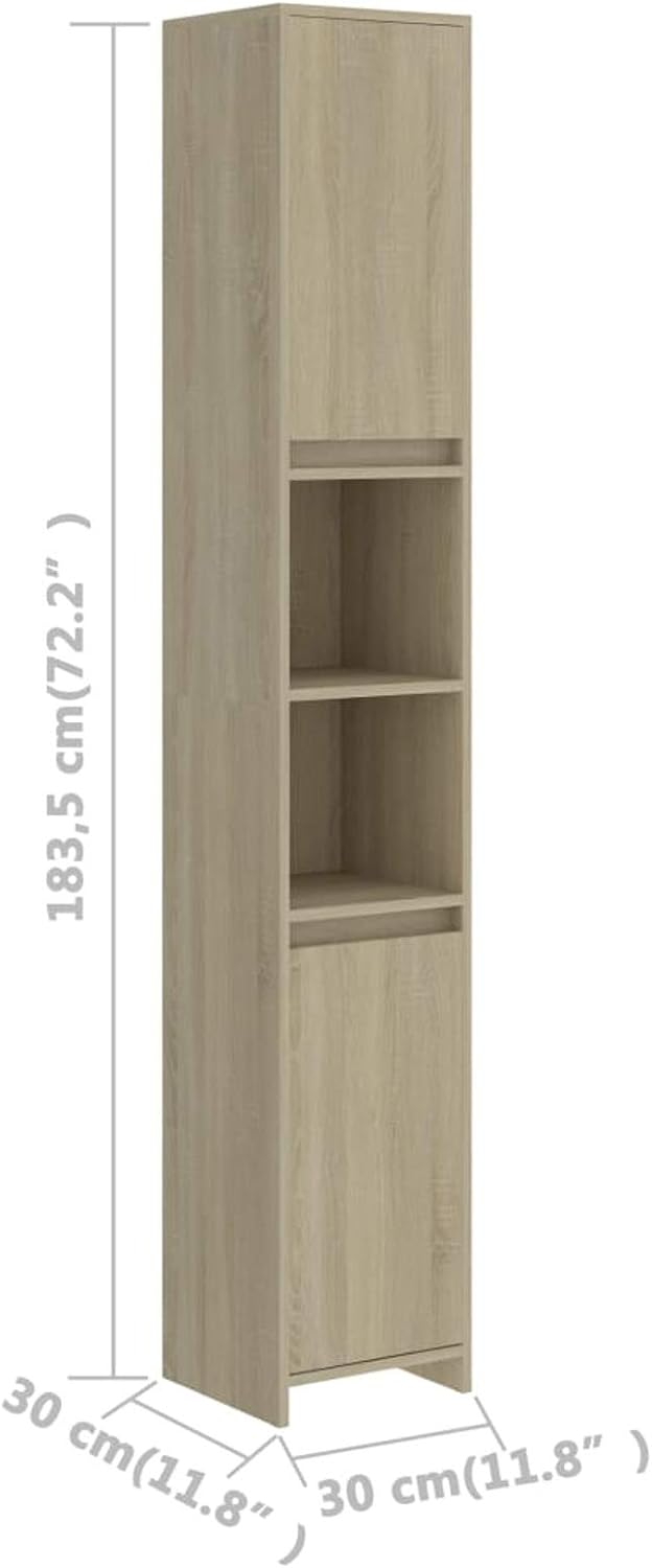 Tidyard Badezimmerschrank Badschrank Badezimmer Aufbewahrungsschrank Schrank Hochschrank Badkommode