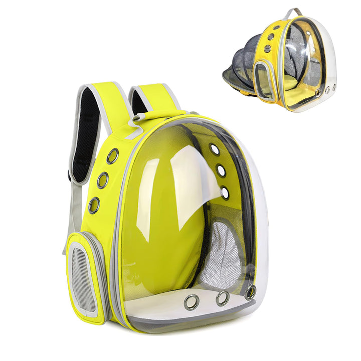 Galatée Katzenrucksack, Hund, Erweiterbarer Haustierrucksack, Belüfteter Raumkapsel-Katzenrucksack,