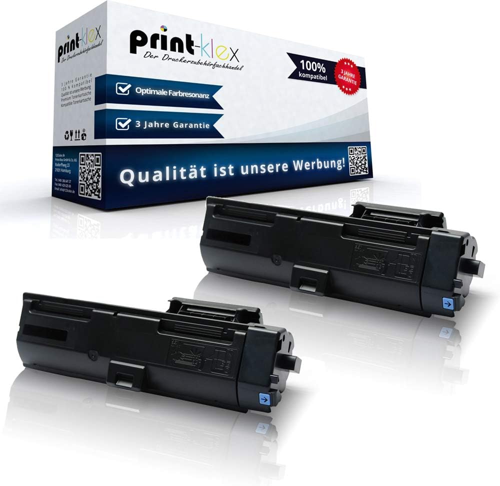 2X Print-Klex Tonerkartuschen kompatibel für Kyocera ECOSYS P2040DN P2040DW 1T02RY0NL0 TK1160 TK-116