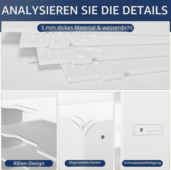 Schreibtisch-Organizer, Briefablage, Dokumentenhalter, A4-Papierablage, für Zuhause, Büro, Schule, 4