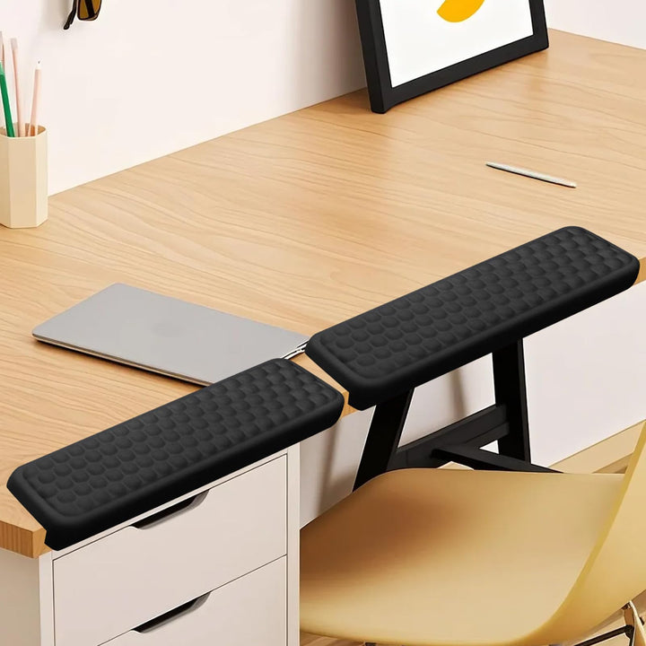 2 Stück L-förmige Handballenauflage Tastatur, Armauflage Schreibtisch EdgeRest, Memory Foam Schreibt