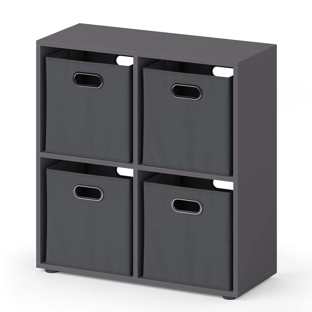 Vicco Raumteiler Tetra, Grau, 72.6 x 72 cm