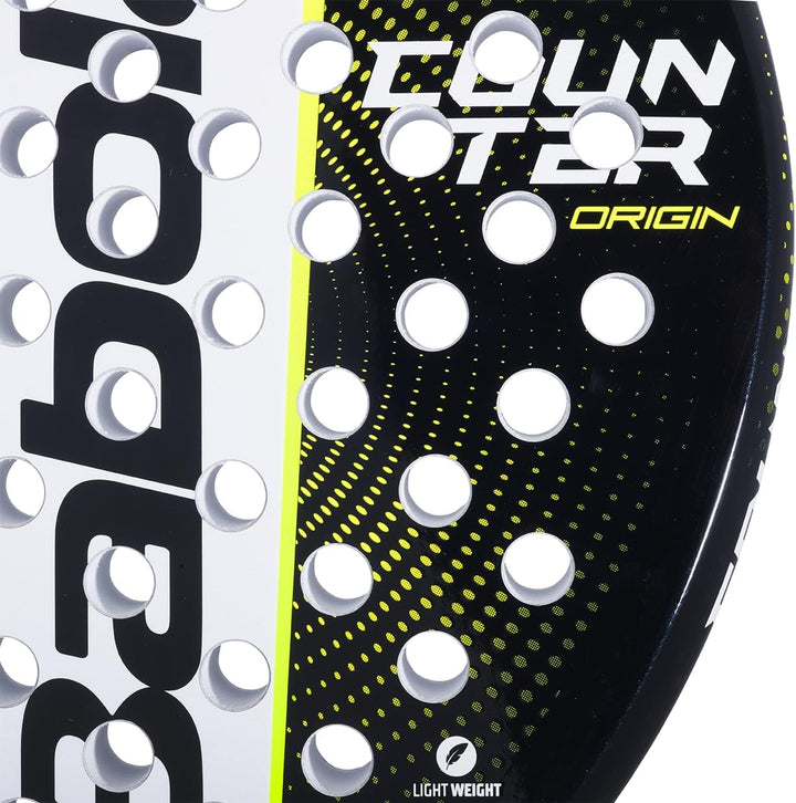 Babolat, Padel-Schläger Modell Counter Origin, Einheitsgrösse, Farbe Gelb, Ultraleicht, ideal für An