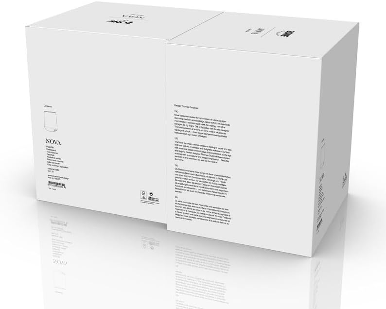 Zone Denmark Nova Mülleimer fürs Bad, Kosmetikeimer, Abfalleimer fürs Badezimmer, Durchm. 23 cm, Höh