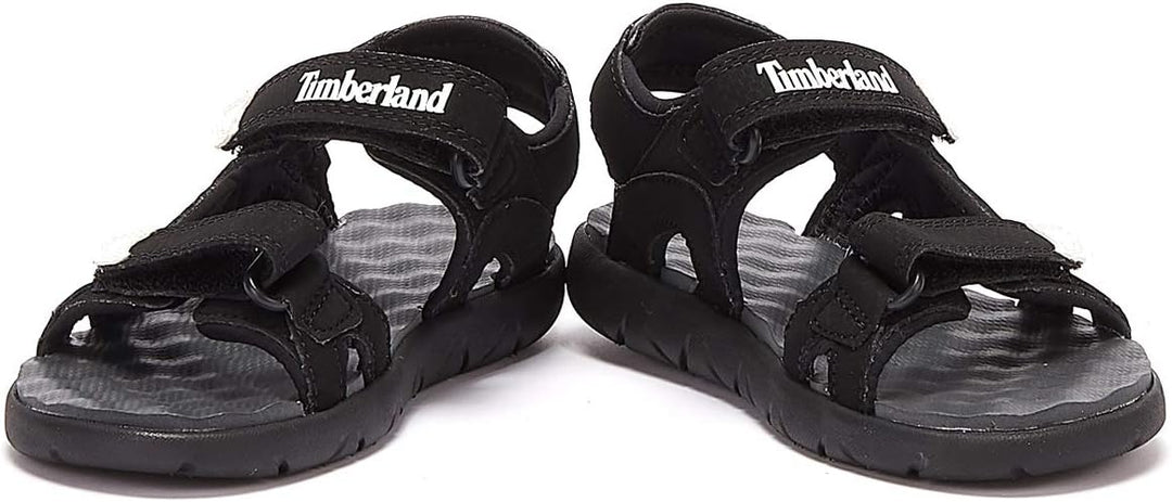 Timberland Unisex Kinder Perkins Row 2-Strap (Youth) Sandalen 21 EU Schwarz, 21 EU Schwarz