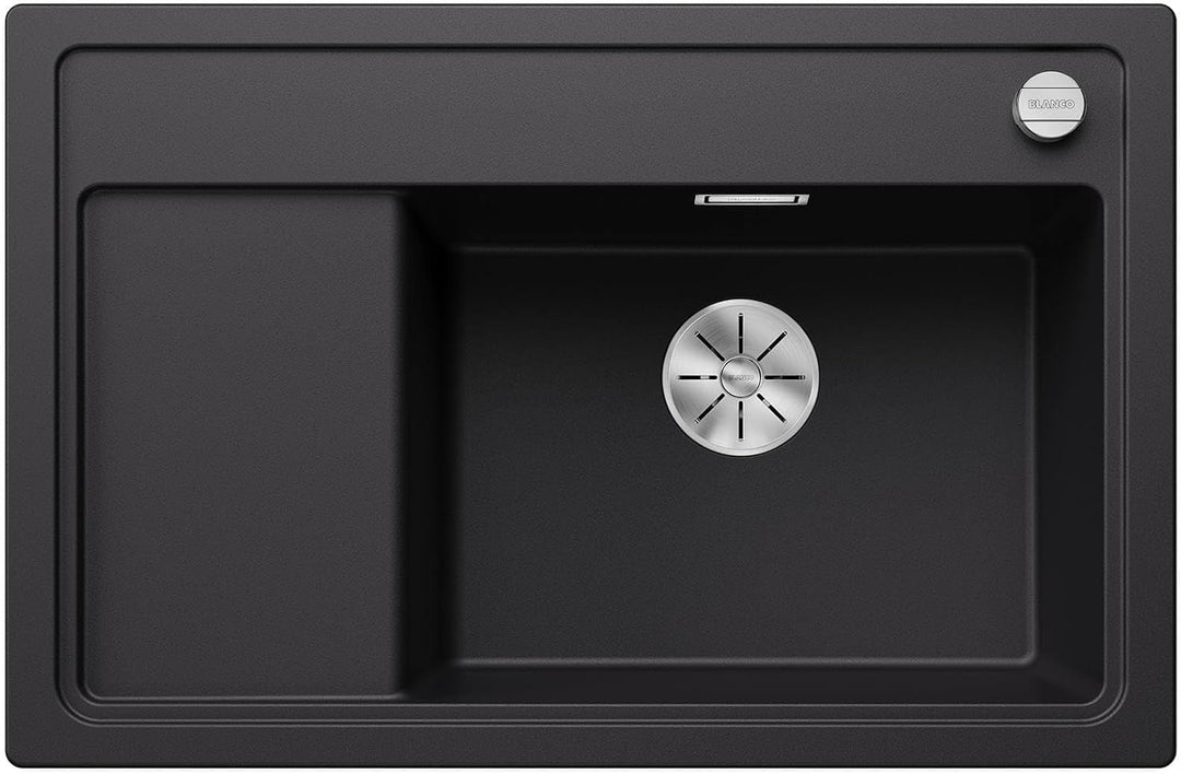 BLANCO ZENAR XL 6 S Compact | SILGRANIT schwarz | Einbauart: Einbau von Oben | Hauptbecken rechts |