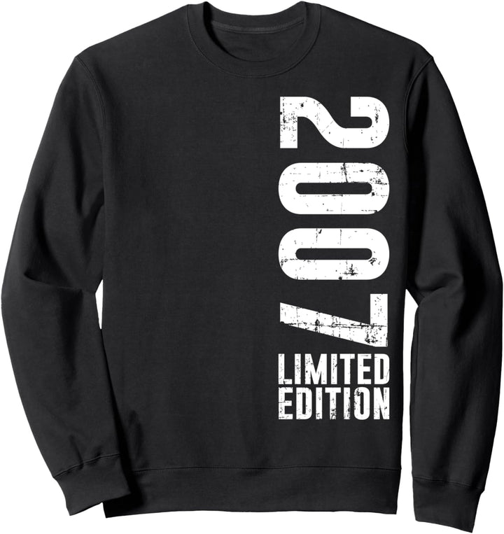 Geburtstagsdesign Limited Edition und Vintage 2007 Sweatshirt