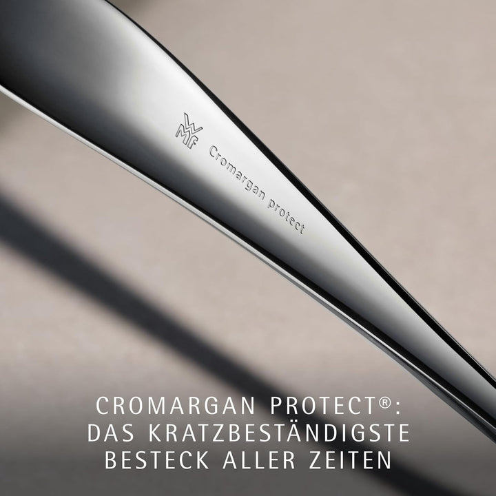 WMF Kult Plus Edelstahl Besteck Set 6 Personen, Essbesteck Set 30 teilig, Hohlheftmesser, Cromargan