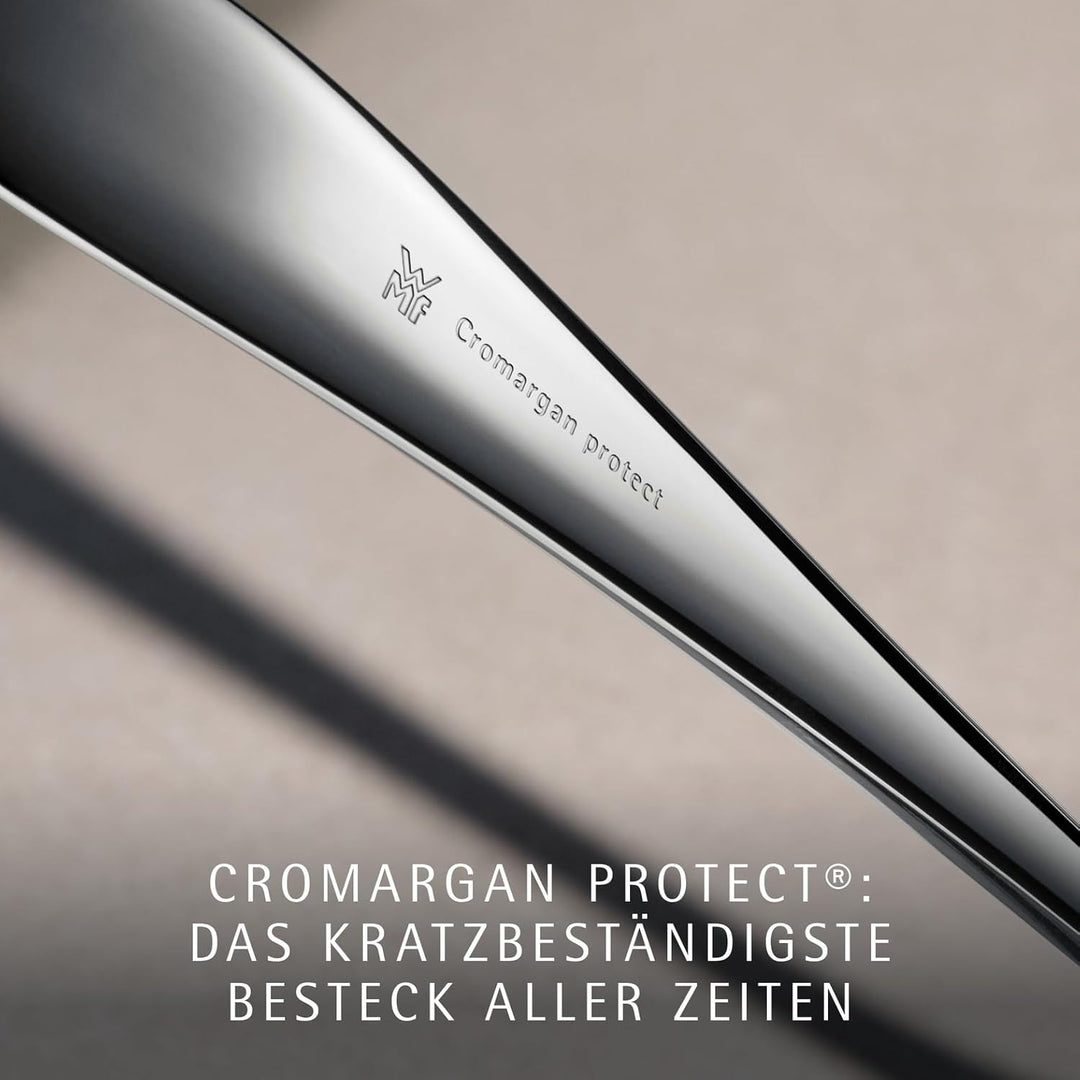 WMF Flame Plus Edelstahl Besteck Set 6 Personen, Essbesteck Set 30 teilig, Hohlheftmesser, Cromargan