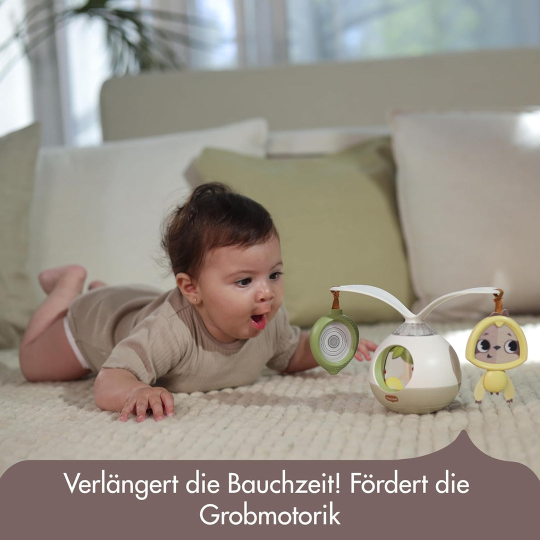 Tiny Love 2-in-1 Tummy Time Mobile Baby mit Musik & Licht, 360° Drehbares, 0+ Monate, für Kinderwage
