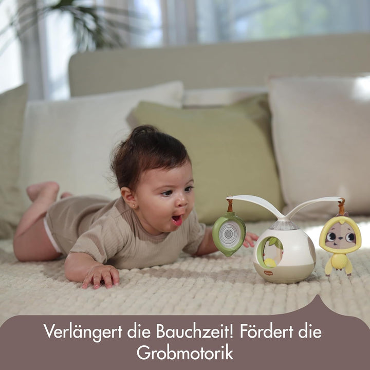 Tiny Love 2-in-1 Tummy Time Mobile Baby mit Musik & Licht, 360° Drehbares, 0+ Monate, für Kinderwage