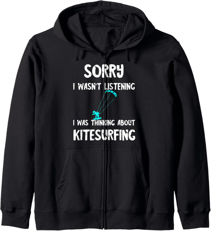 Kitesurfing Kite Surfen Windsurfen Kitesurfen Kitesurfer Kapuzenjacke