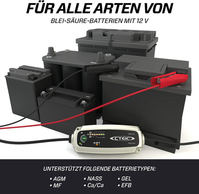 CTEK MXS 3.8 Multi-Funktions Ladegerät Mit 7-Stufen Programm, 12V 3.8 Amp (EU Stecker) Single, Singl