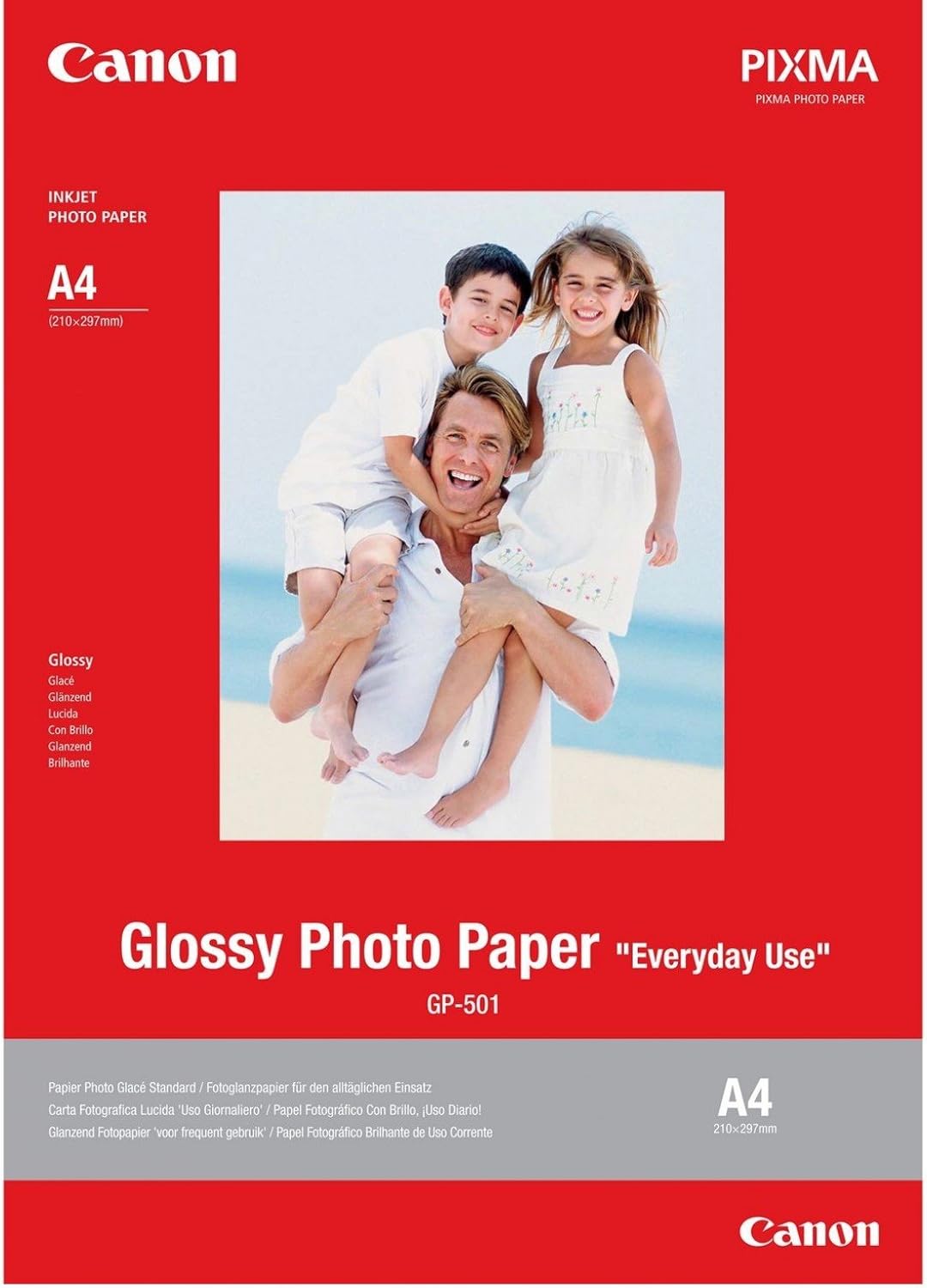 Canon 0775B081 Fotopapier (Packung mit 2) Weiss A5 (Packung mit 2), Weiss A5 (Packung mit 2)