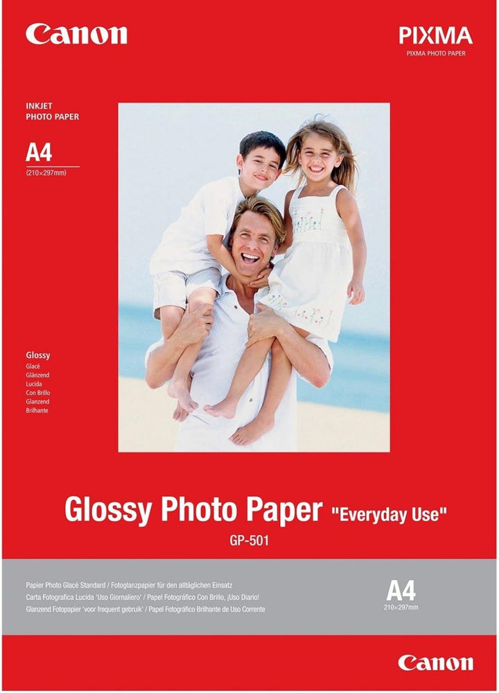 Canon 0775B081 Fotopapier (Packung mit 2) Weiss A5 (Packung mit 2), Weiss A5 (Packung mit 2)