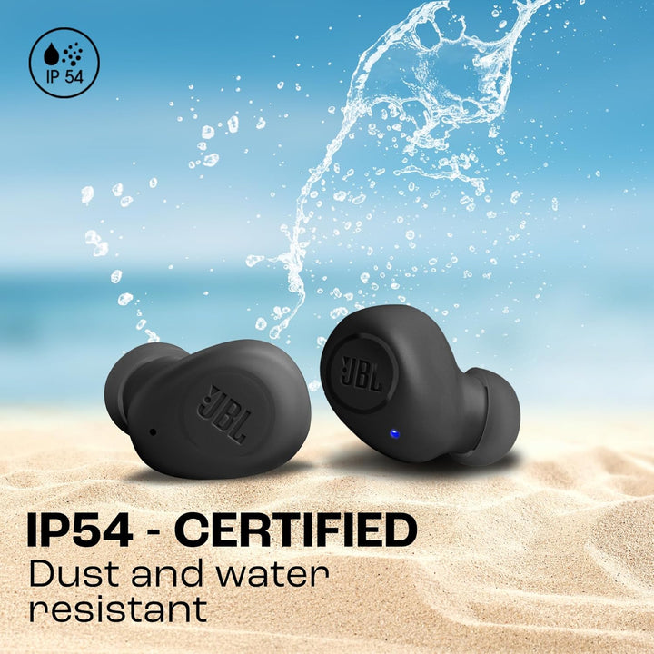 JBL Wave Buds – Kabellose In-Ear Ohrhörer mit IP54 und IPX2 Wasserdichtigkeit – Kraftvoller Bass und
