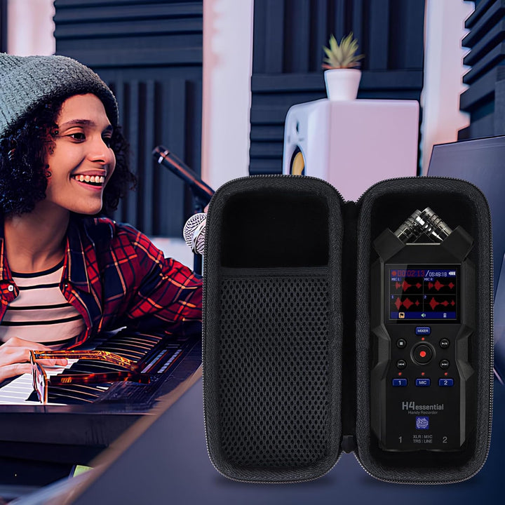 Hart Schutz Hülle Etui Tasche für Zoom H4essential Handy Recorder Schwarz Etui für H4essential, Schw