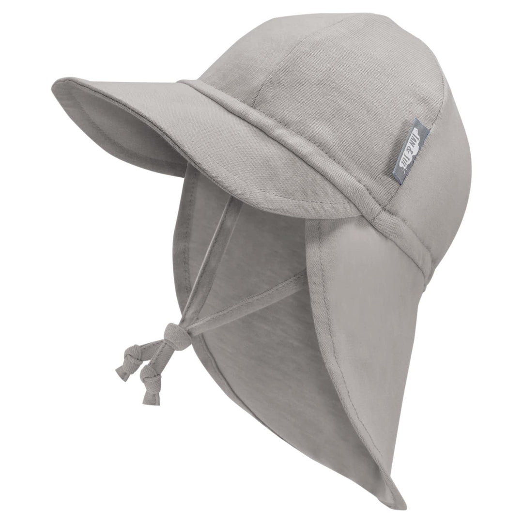 Jan &amp; Jul Sonnenhut aus Baumwolle mit UPF 50+ UV-Schutz für Baby Junge und Mädchen 6-24 Monate Grau,