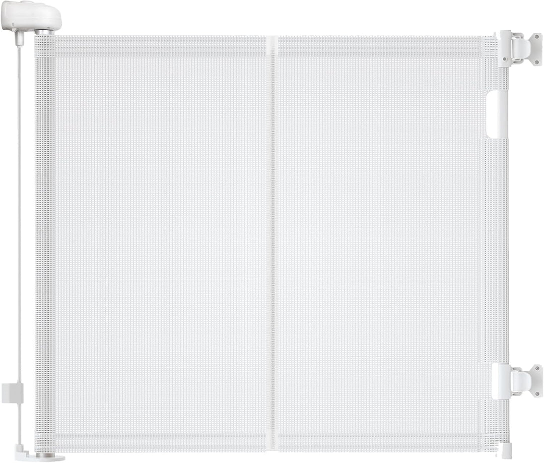 Treppenschutzgitter Ausziehbare für Babys,0-140 cm,83cm Hoch Baby Absperrgitter Treppenschutzrollo,E