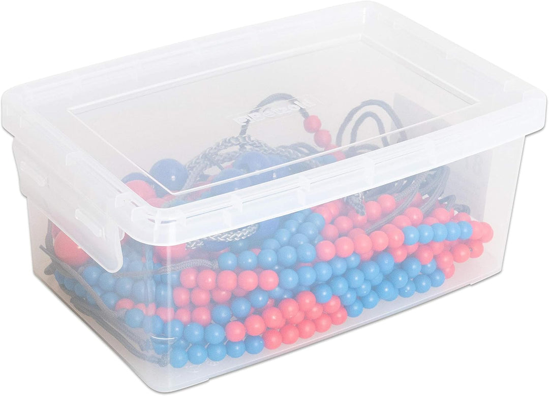 Betzold - Rechenketten-Set 28 Stück, Demo-Rechenkette in Box - Rechnen lernen 1. Klasse, rot/blau