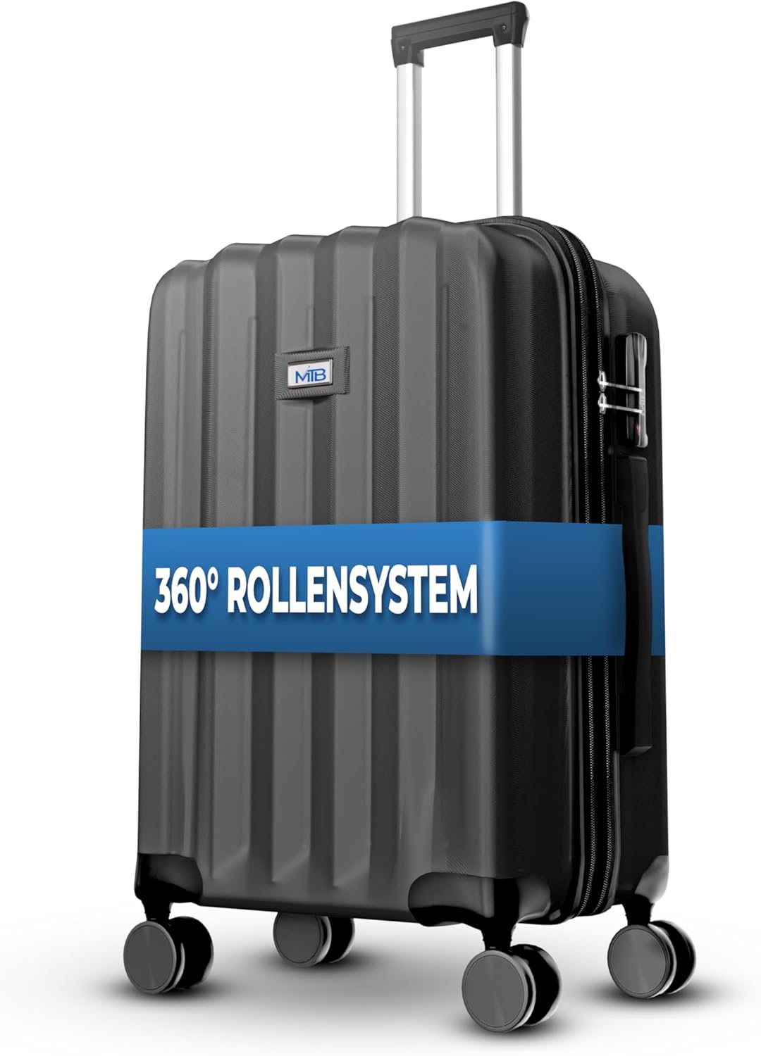 MY TRAVEL BAG Hartschalen-Koffer Trolley ABS Reisekoffer 4 Zwillingsrollen (Handgepäck-Mittel-Gross-
