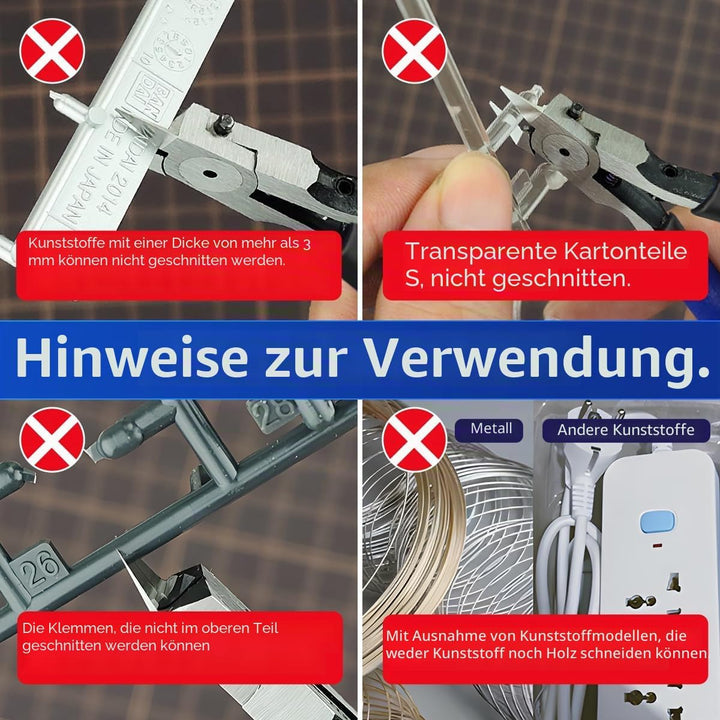 stedi Ultimative Modellzange, [Linke Hand Version] Angusszange Ultradünne einschneidige Hobbyzange f