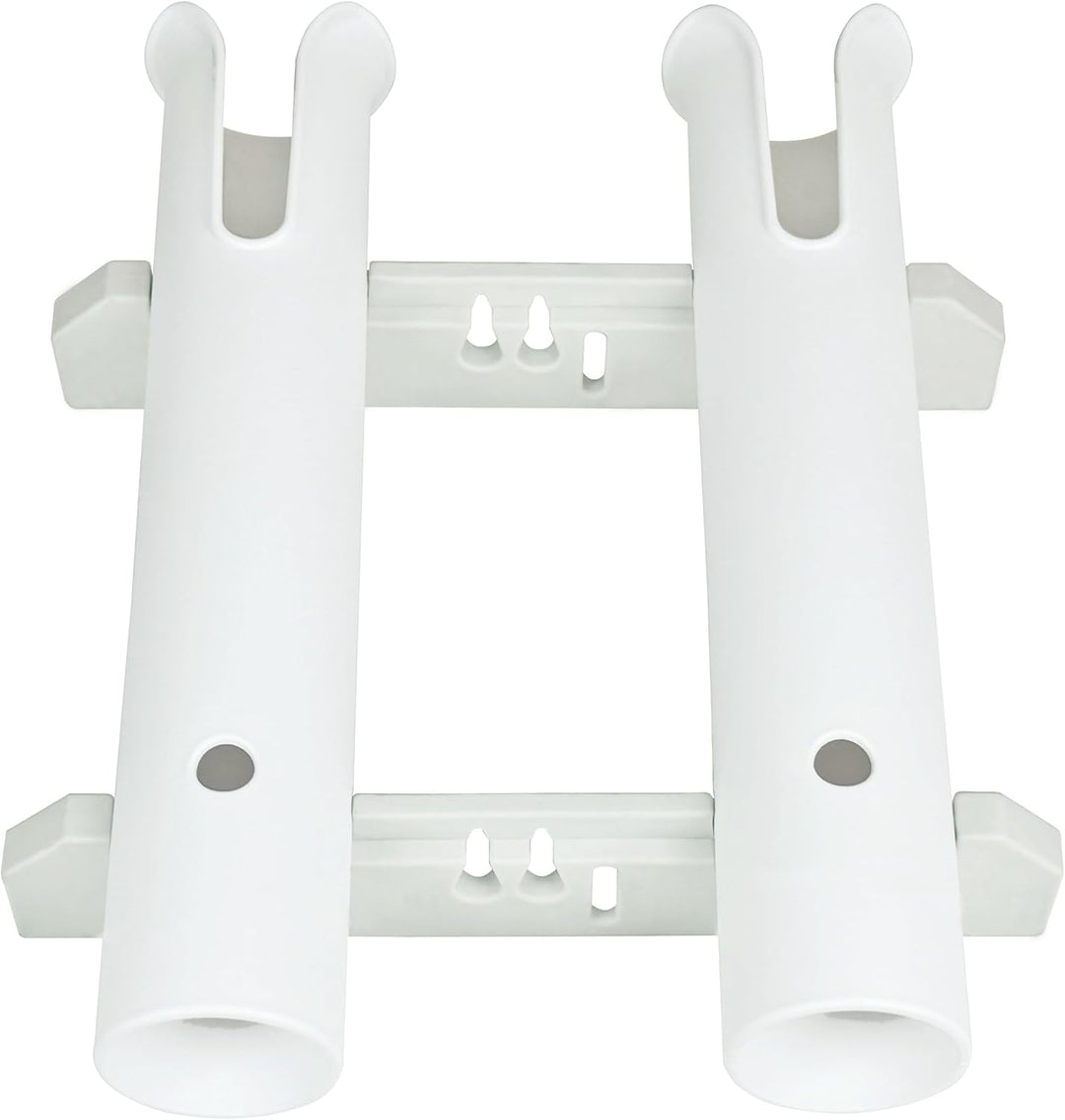 Wall Mounted Fishing Rod Holders Tubes Links Fishing Rod Holder Rack Rests 2-polig, Weiss, 2-polig,