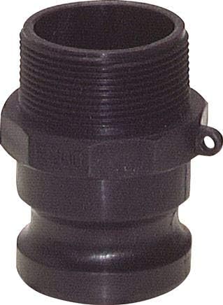 Kamlock-Stecker (F) R 1-1/4"(AG), Polypropylen Werkstoff:Polypropylen* Gewinde:R 1-1/4" PN:6bar