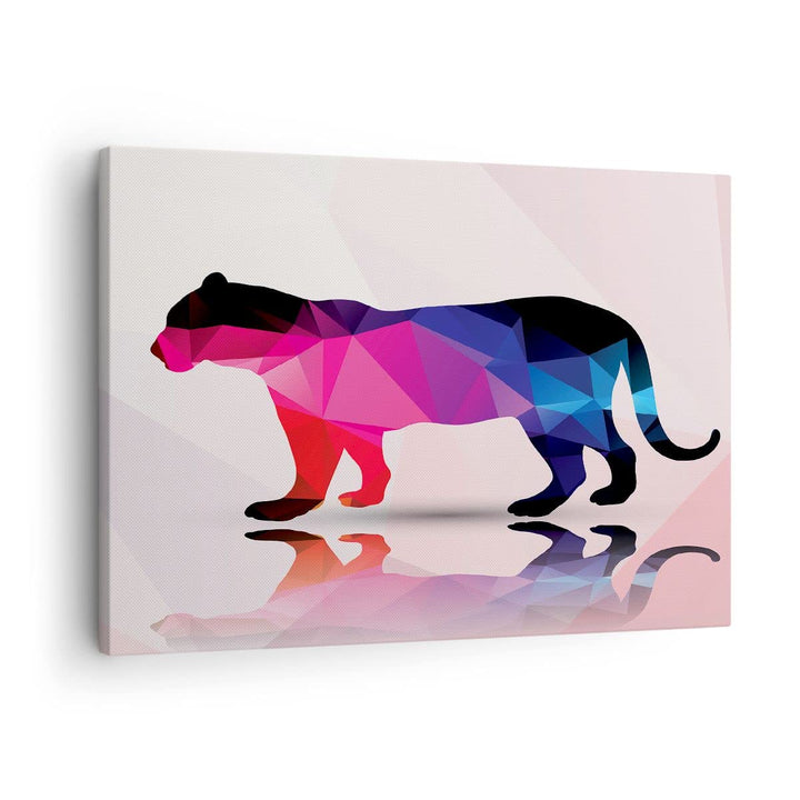 Bilder auf Leinwand Tiger Illustration modern Grafik Leinwandbild 70x50cm Wandbilder Dekoration Wohn