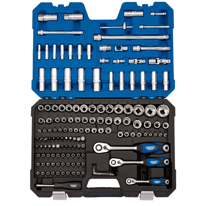 DRAPER stk149 N/SG 1/10,2 cm 3/20,3 cm und 1/5,1 cm SQ. DR. Metrisches und Socket Bit Set (149 Stück