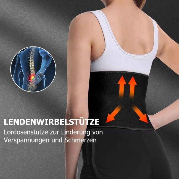 FEVAN Schlankheitsgürtel für Herren, aus Neopren, Schlankheitsgürtel für Damen und Herren, Bauchwegg