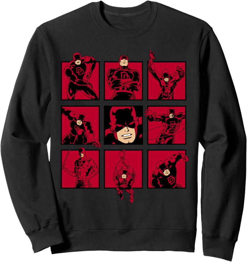 Marvel Daredevil The Faces of The Man With No Fear Sweatshirt