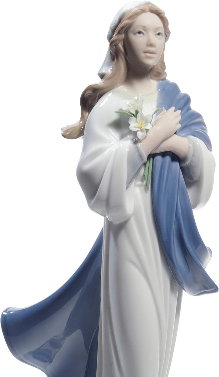 LLADRÓ Figur Jungrau Maria. Jungfrau Maria. Porzellan.