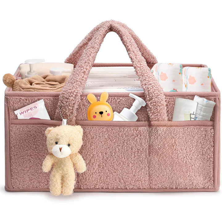 Baby Wickeltasche Organizer，Baby-Windel-Caddy Organizer für Wickeltisch，Multifunktional Tragbar Wick