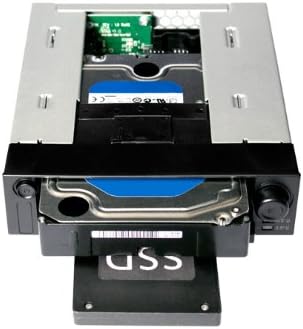 ICY DOCK SATA Hot Swap Wechselrahmen für 2,5 Zoll (6,4cm) und 3,5 Zoll (8,9cm) SSD/HDD in 1x 5,25 Zo