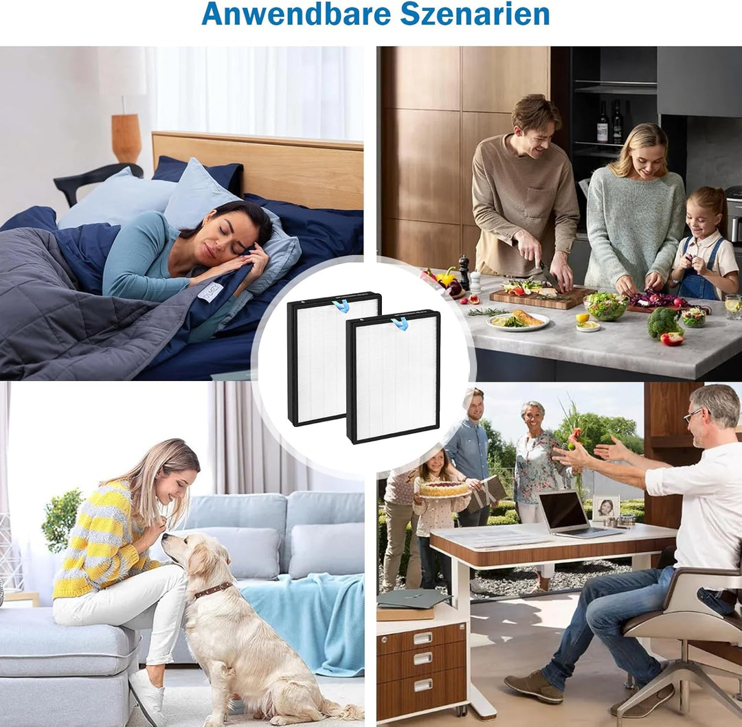 Vital 200S Ersatzfilter für LEVOIT Vital 200S Luftreiniger, 3-in-1 H13 Ersatz HEPA Filter Hocheffizi