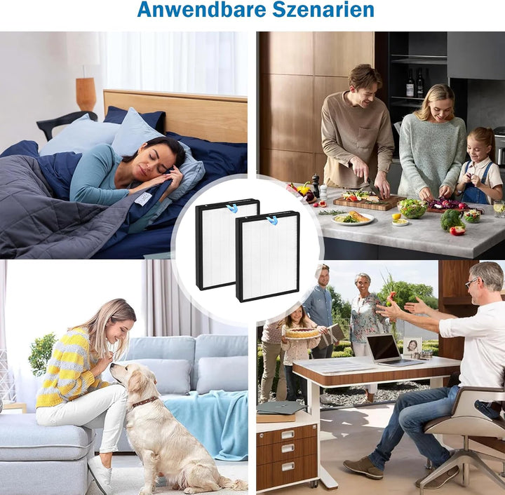 Vital 200S Ersatzfilter für LEVOIT Vital 200S Luftreiniger, 3-in-1 H13 Ersatz HEPA Filter Hocheffizi