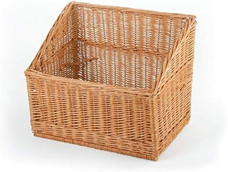 WEIDENPROFI Weidenkörbe, Aufbewahrungskörbe aus Weide, eckige Körbe - Grösse (LxBxH): 60 x 40 cm, 25