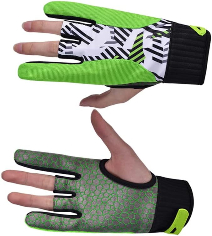 LIOOBO 1 Paar Bowlinghandschuhe mit Fingern Bowling-Stützhandschuh Männer Bowling-Handschuhe Billard