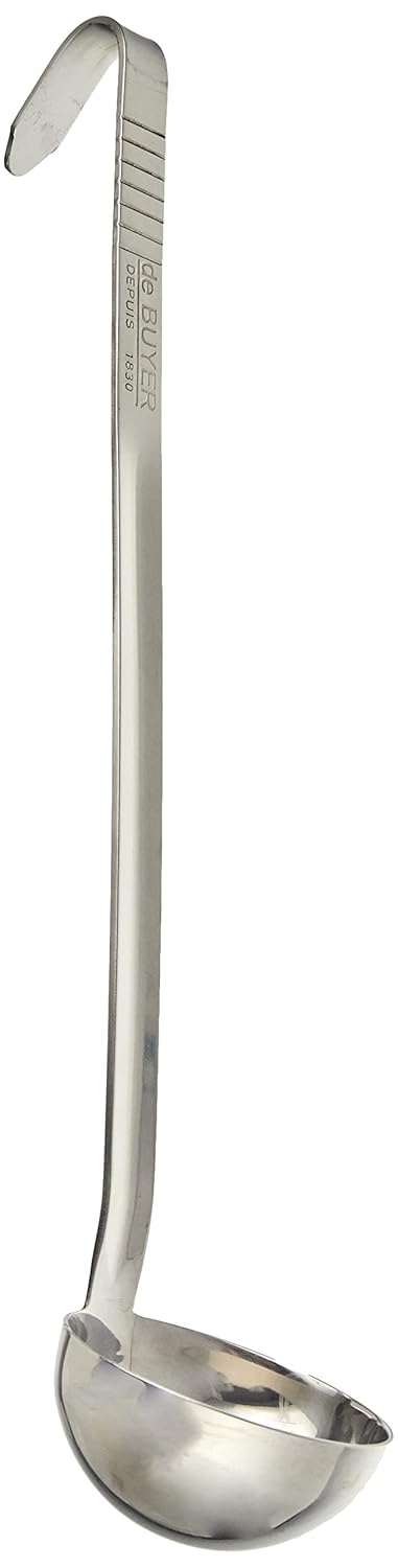 Saro 175-1005 Suppen- und Thekenkessel SKZ-12 & de Buyer, Schöpfkelle aus Edelstahl, 8 cm, 3130.08 B