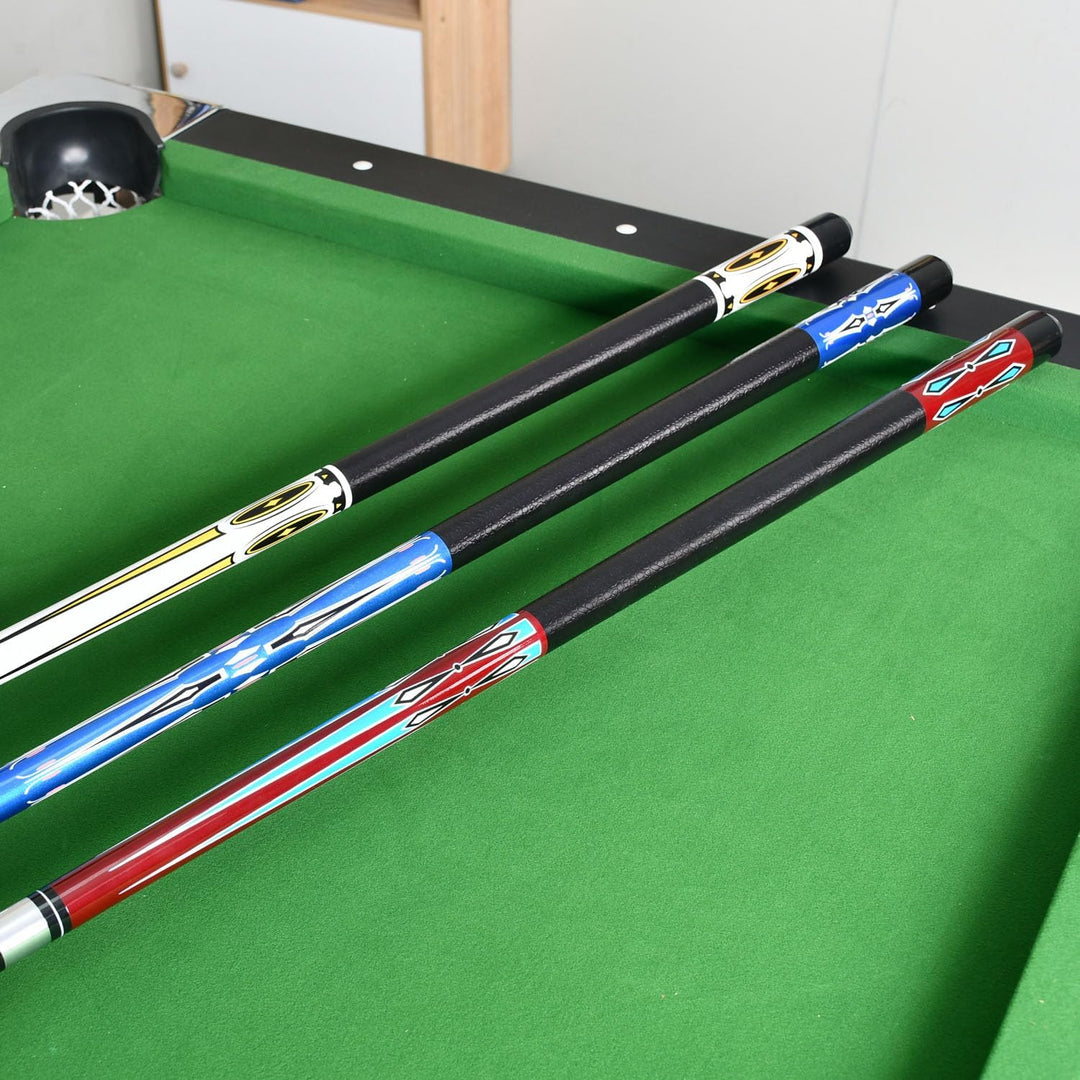 Billard Queue Satz 2 Pool Queues, Pool 58" Queue Stöcke,Billardqueue Pool Cues für Billard Enthusias