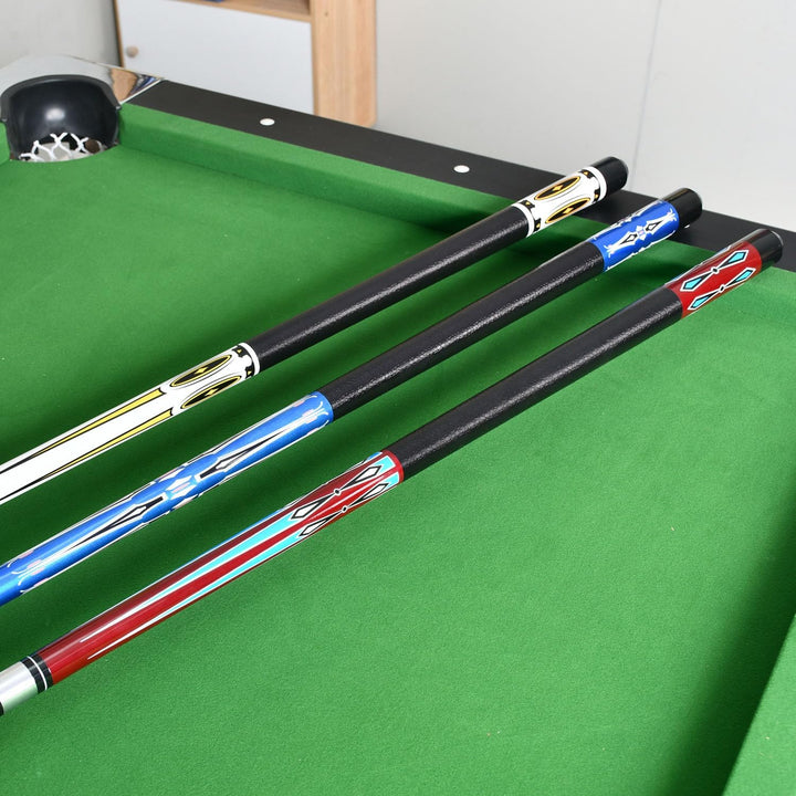 Billard Queue Satz 2 Pool Queues, Pool 58" Queue Stöcke,Billardqueue Pool Cues für Billard Enthusias